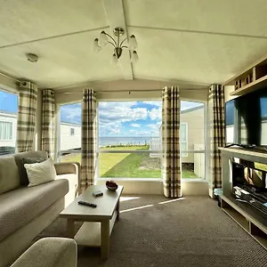 New Sea View Platinum Caravan With Huge Decking Campsite Newcastle upon Tyne